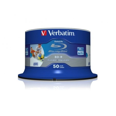 BD-R 6x 25GB 50P CB DataLife Printable 43812