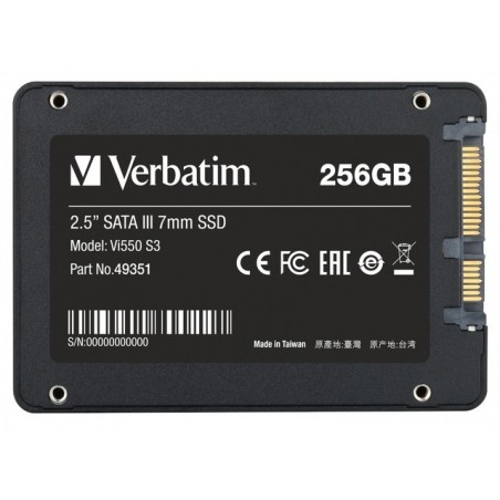 Dysk SSD wewnętrzny 256GB 2,5cala VI550 S3 SATA III czarny 