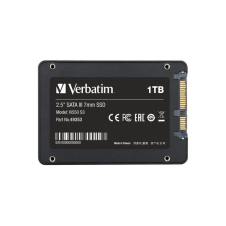 Dysk SSD wewnętrzny 1TB SATA III Czarny 