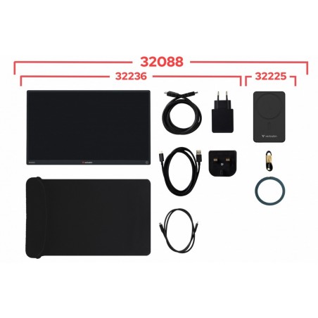 Przenośny monitor dotykowy Light zasilany bezprzewodowo Full HD