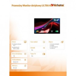 Przenośny Monitor dotykowy ULTRA HD PMT-15-4K
