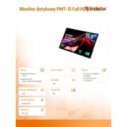 Monitor dotykowy PMT-15 Full HD portable 