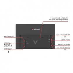 Przenośny monitor dotykowy Light 14 Full HD 60 Hz Portable 