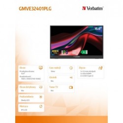 Monitor przenośny Light 15,6 Full HD 60Hz 