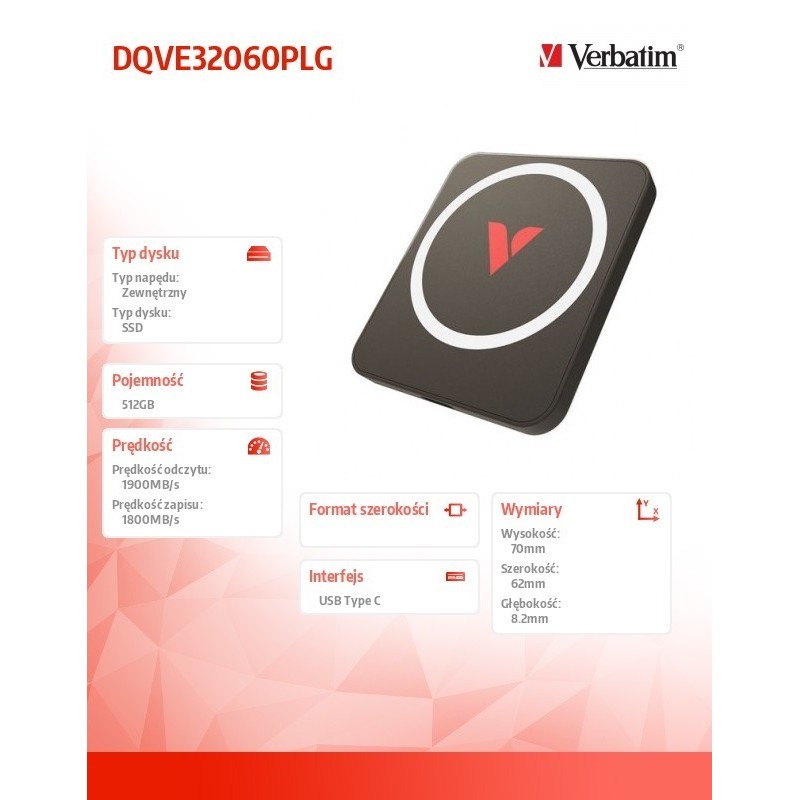 Dysk zewnętrzny SnapBack Magnetic SSD Mocha MagSave 512GB Apple ProRes 4K 60kl/s 