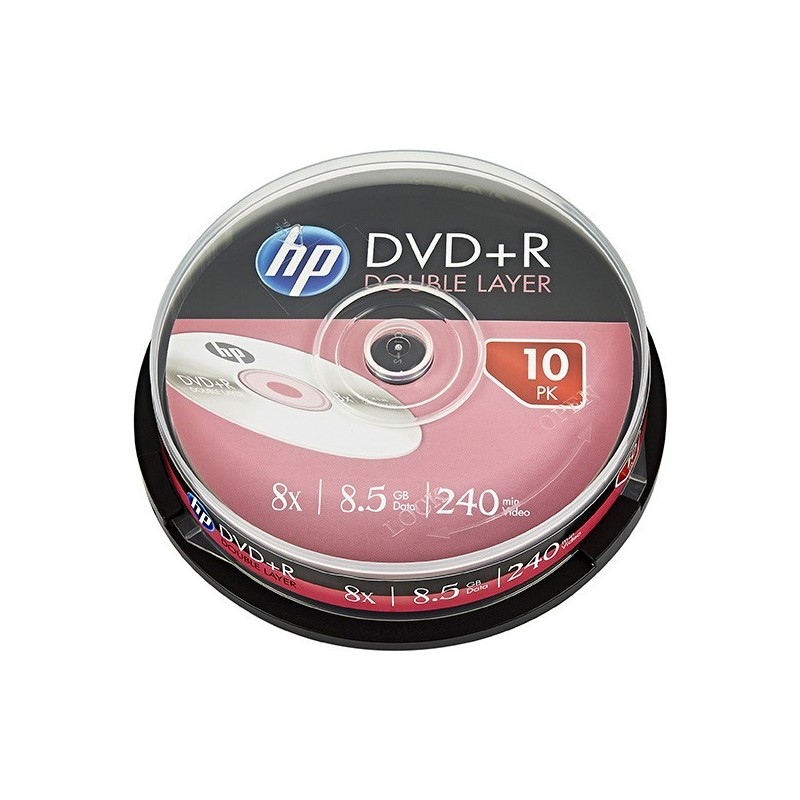 HP DVD+R DL 8,5GB Cake box 10-pack 