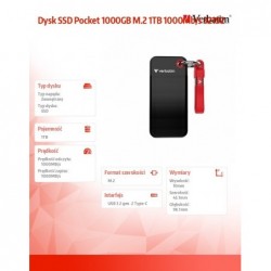Dysk SSD Pocket 1000GB M.2 1TB 1000Mb/s 32192 