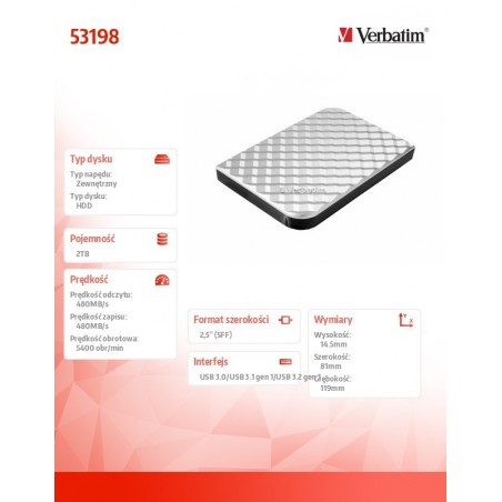 Dysk Store n GO 2TB USB 3.0 53198 Dysk Store n GO 2TB USB 3.0 53198