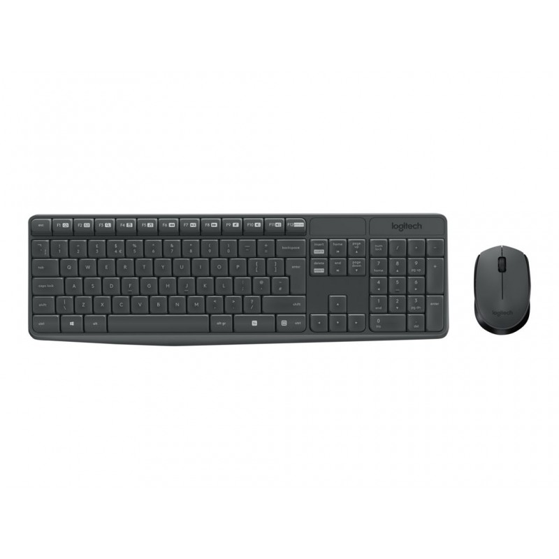 LOGITECH 920-007933 Logitech klawiatura + mysz bezprzewodowa MK235, Szare, CZE LOGITECH 920-007933 Logitech klawiatura + mysz bezprzewodowa MK235, Szare, CZE
