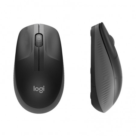 LOGITECH M190 Mouse optical 3 buttons wireless USB wireless receiver charcoal