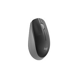 LOGITECH M190 Mouse optical 3 buttons wireless USB wireless receiver mid grey