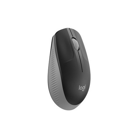 LOGITECH M190 Mouse optical 3 buttons wireless USB wireless receiver mid grey
