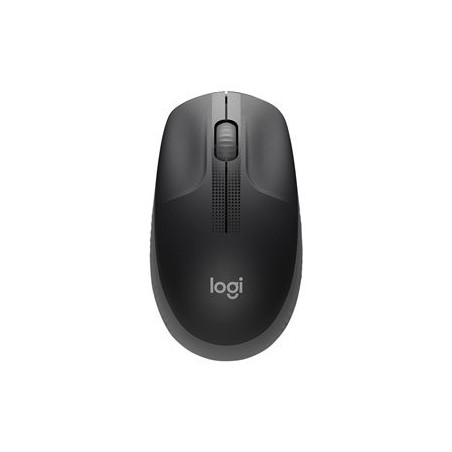 LOGITECH M190 Mouse optical 3 buttons wireless USB wireless receiver mid grey