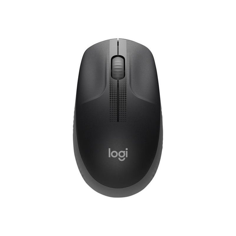 LOGITECH M190 Mouse optical 3 buttons wireless USB wireless receiver mid grey