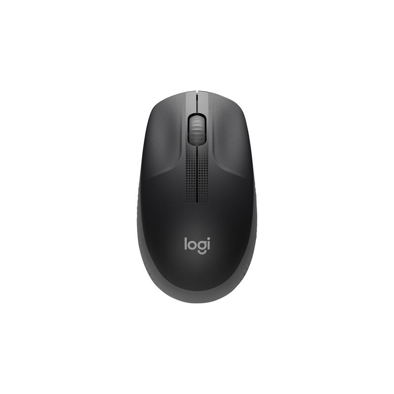 LOGITECH M190 Mouse optical 3 buttons wireless USB wireless receiver mid grey