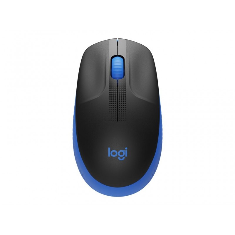 LOGITECH M190 Mouse optical 3 buttons wireless USB wireless receiver blue
