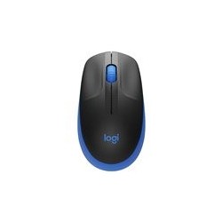 LOGITECH M190 Mouse optical 3 buttons wireless USB wireless receiver blue