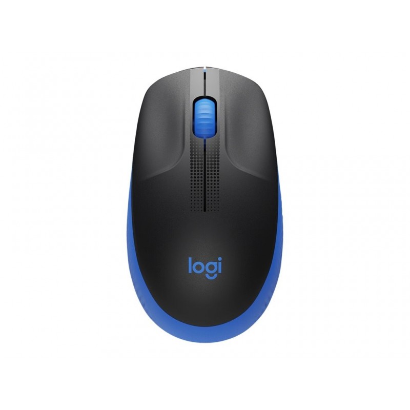LOGITECH M190 Mouse optical 3 buttons wireless USB wireless receiver blue