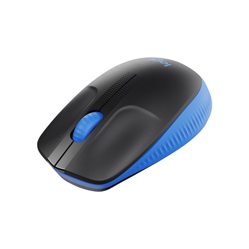 LOGITECH M190 Mouse optical 3 buttons wireless USB wireless receiver blue