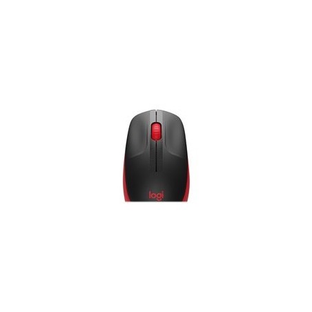 LOGITECH M190 Mouse optical 3 buttons wireless USB wireless receiver red