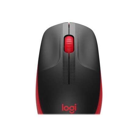 LOGITECH M190 Mouse optical 3 buttons wireless USB wireless receiver red