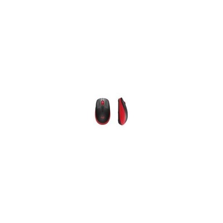 LOGITECH M190 Mouse optical 3 buttons wireless USB wireless receiver red