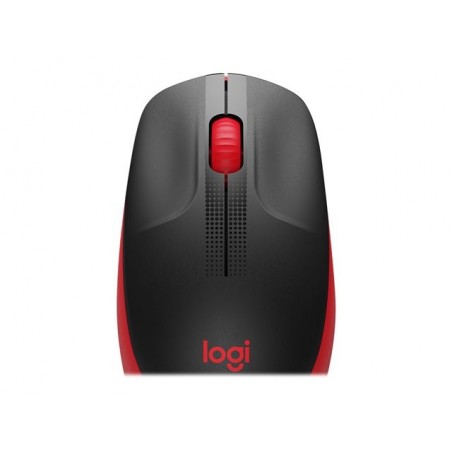 LOGITECH M190 Mouse optical 3 buttons wireless USB wireless receiver red