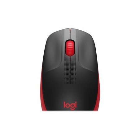 LOGITECH M190 Mouse optical 3 buttons wireless USB wireless receiver red