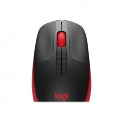 LOGITECH M190 Mouse optical 3 buttons wireless USB wireless receiver red
