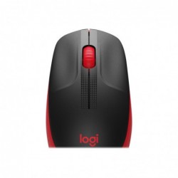 LOGITECH M190 Mouse optical 3 buttons wireless USB wireless receiver red