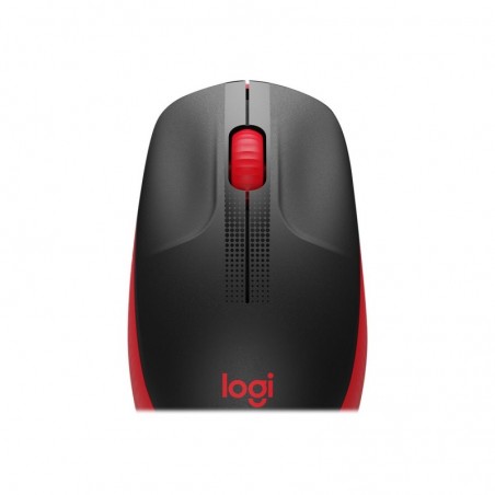 LOGITECH M190 Mouse optical 3 buttons wireless USB wireless receiver red