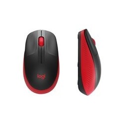 LOGITECH M190 Mouse optical 3 buttons wireless USB wireless receiver red