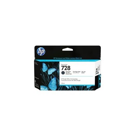HP 728 130-ml Matte Black DesignJet Ink Cartridge