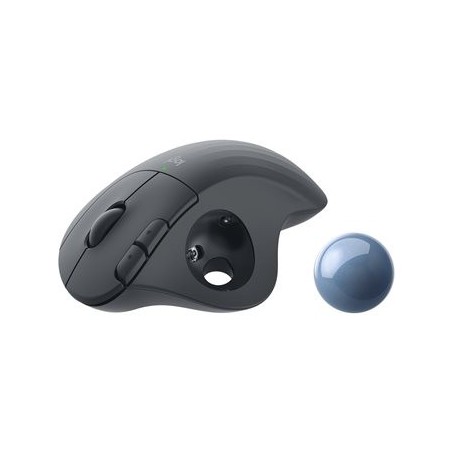 LOGITECH ERGO M575 for Business Trackball right-handed optical 5 buttons wireless Bluetooth Bolt USB receiver graphite