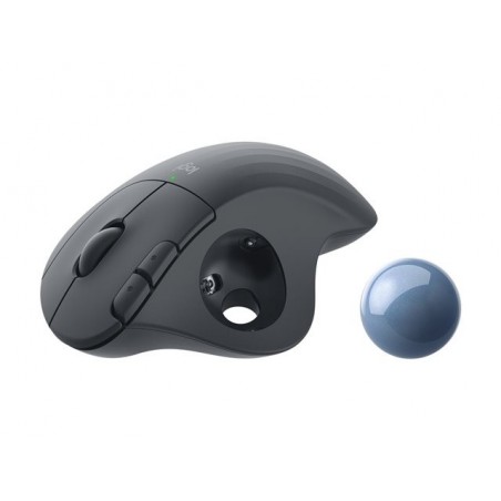 LOGITECH ERGO M575 for Business Trackball right-handed optical 5 buttons wireless Bluetooth Bolt USB receiver graphite