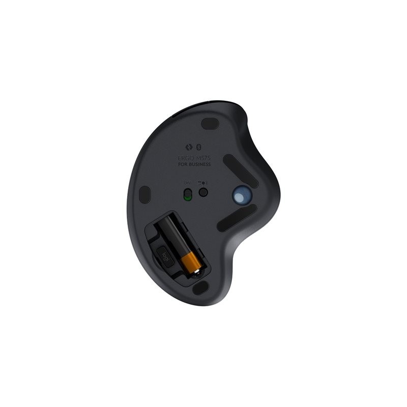 LOGITECH ERGO M575 for Business Trackball right-handed optical 5 buttons wireless Bluetooth Bolt USB receiver graphite