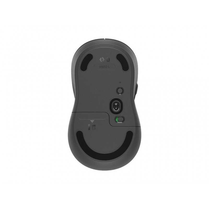 LOGITECH Signature M650 L Mouse large size optical 5 buttons wireless Bluetooth 2.4 GHz Bolt USB receiver graphite