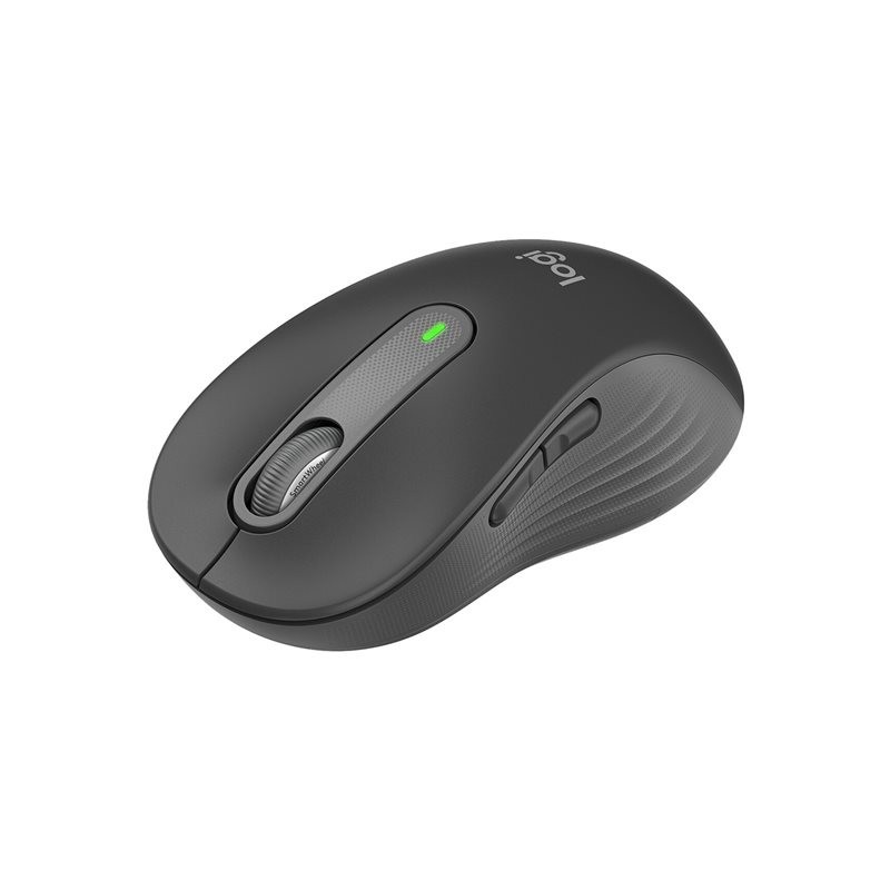LOGITECH Signature M650 L Mouse large size optical 5 buttons wireless Bluetooth 2.4 GHz Bolt USB receiver graphite