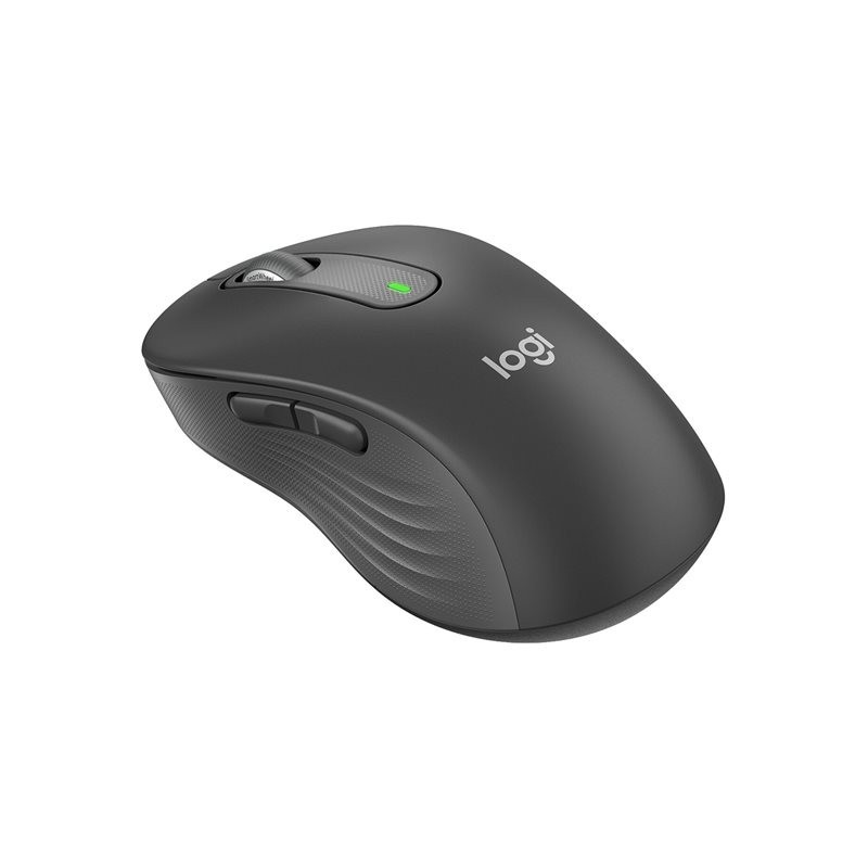 LOGITECH Signature M650 L Mouse large size optical 5 buttons wireless Bluetooth 2.4 GHz Bolt USB receiver graphite