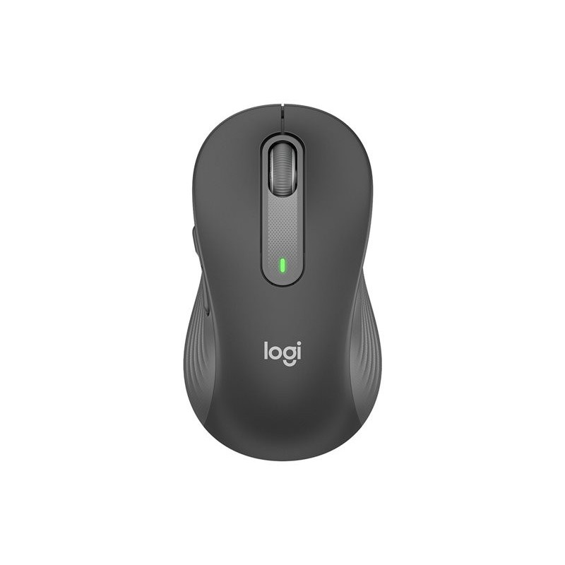 LOGITECH Signature M650 L Mouse large size optical 5 buttons wireless Bluetooth 2.4 GHz Bolt USB receiver graphite