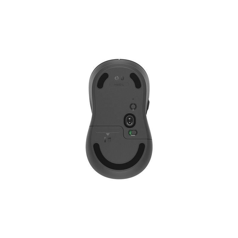 LOGITECH Signature M650 L Mouse large size optical 5 buttons wireless Bluetooth 2.4 GHz Bolt USB receiver graphite