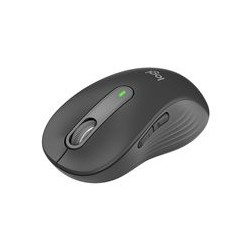 LOGITECH Signature M650 L Mouse large size optical 5 buttons wireless Bluetooth 2.4 GHz Bolt USB receiver graphite