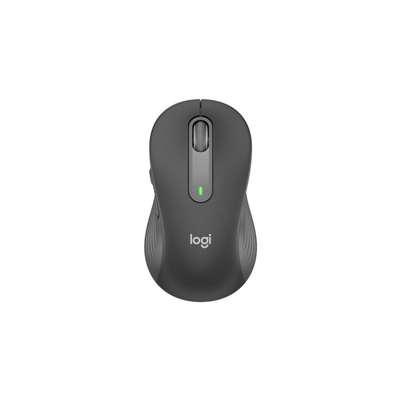 LOGITECH Signature M650 L Mouse large size optical 5 buttons wireless Bluetooth 2.4 GHz Bolt USB receiver graphite