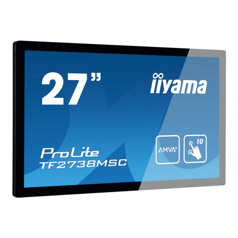 IIYAMA 27inch IPS 1920x1080 10 Points Touch 1000:1 425cd/m2 5ms DVI HDMI DP USB Touch Interface Speakers 2x3W IIYAMA 27inch IPS 1920x1080 10 Points Touch 1000:1 425cd/m2 5ms DVI HDMI DP USB Touch Interface Speakers 2x3W