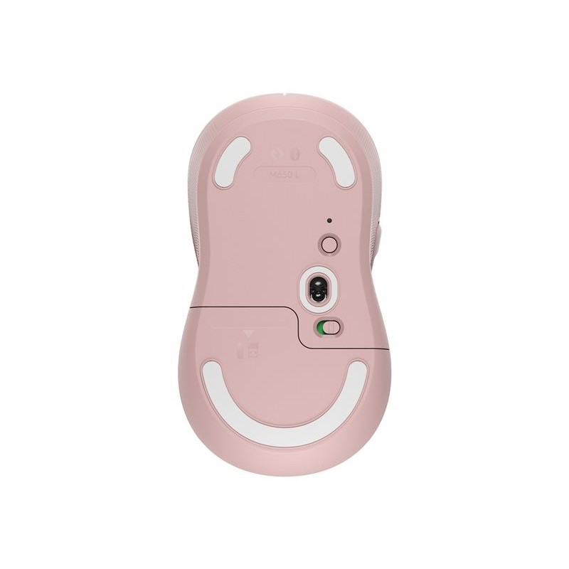 LOGITECH Signature M650 L Mouse large size optical 5 buttons wireless Bluetooth 2.4 GHz Bolt USB receiver rose