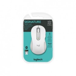 LOGITECH Signature M650 L Mouse large size optical 5 buttons wireless Bluetooth 2.4 GHz Bolt USB receiver off-white