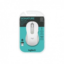 LOGITECH Signature M650 L Mouse large size optical 5 buttons wireless Bluetooth 2.4 GHz Bolt USB receiver off-white