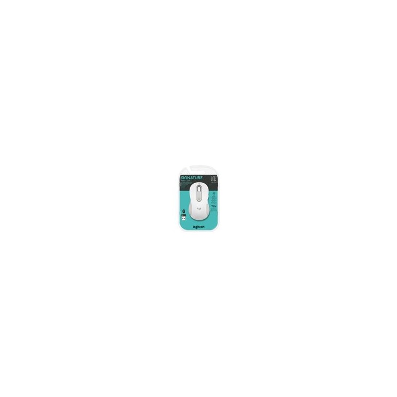LOGITECH Signature M650 L Mouse large size optical 5 buttons wireless Bluetooth 2.4 GHz Bolt USB receiver off-white