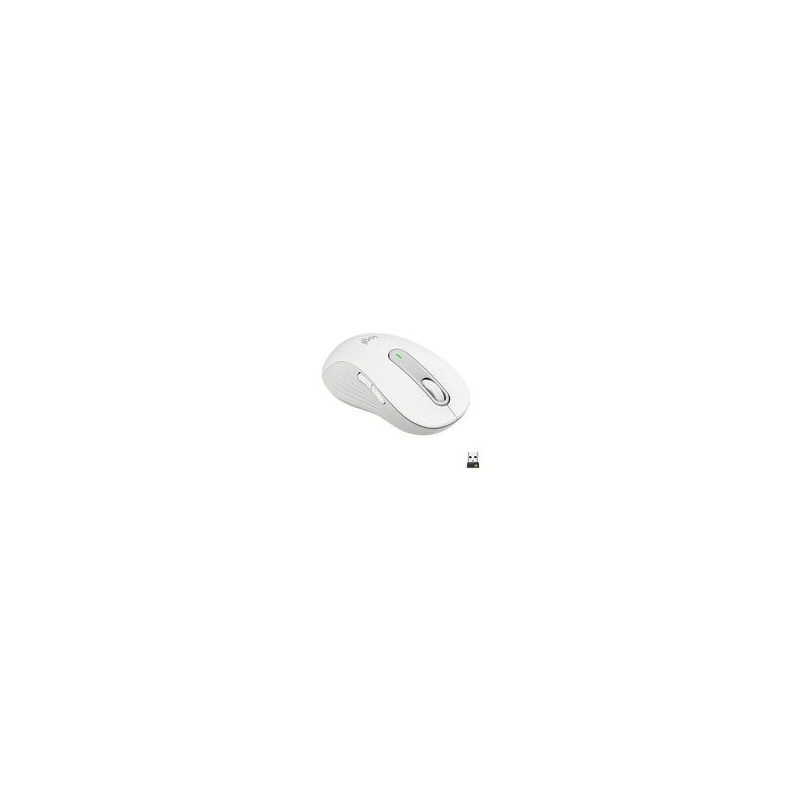 LOGITECH Signature M650 L Mouse large size optical 5 buttons wireless Bluetooth 2.4 GHz Bolt USB receiver off-white