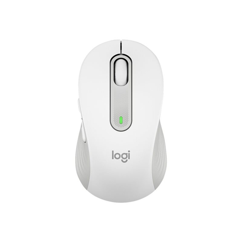 LOGITECH Signature M650 L Mouse large size optical 5 buttons wireless Bluetooth 2.4 GHz Bolt USB receiver off-white